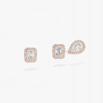 Messika - My Twin Toi & Moi Diamond Earrings Pink Gold